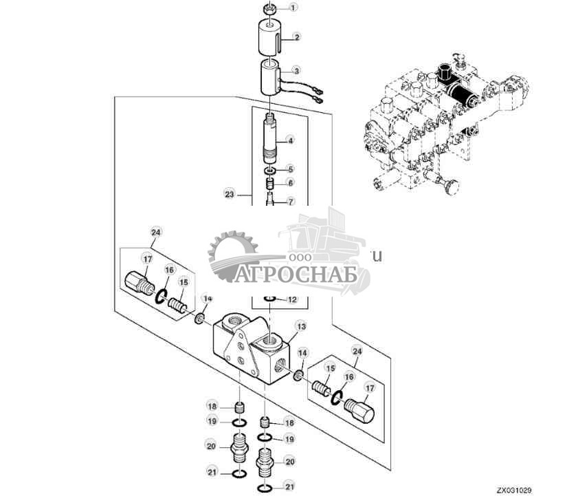 Hydraulic Valve, Spout Rotation 